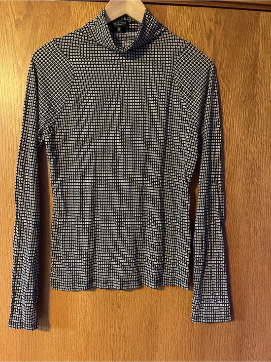 rag & bone Tops - rag & bone Women’s Black and White Long Sleeve Turtleneck Top
